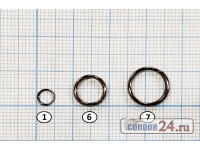 Заводные кольца TAKARA Split ring, упаковка 100 шт.